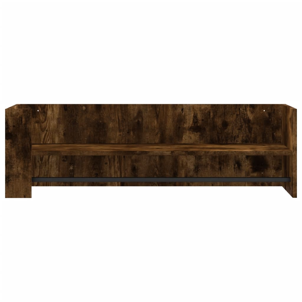 vidaXL Raft de perete, stejar fumuriu, 100x35x30,5 cm, lemn prelucrat vidaXL Raft de perete, stejar fumuriu, 100x35x30,5 cm, lemn prelucrat