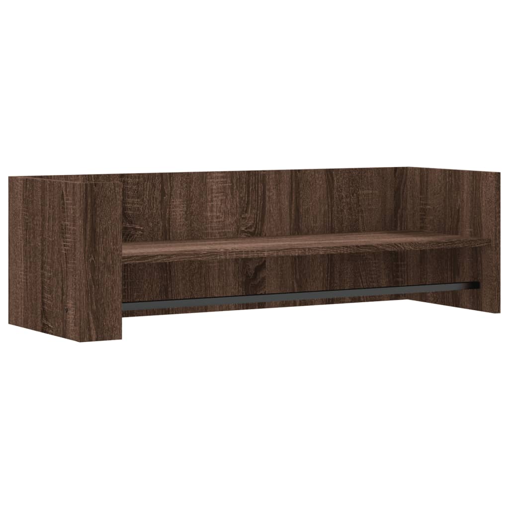 vidaXL Raft de perete, stejar maro, 100x35x30,5 cm, lemn prelucrat vidaXL Raft de perete, stejar maro, 100x35x30,5 cm, lemn prelucrat