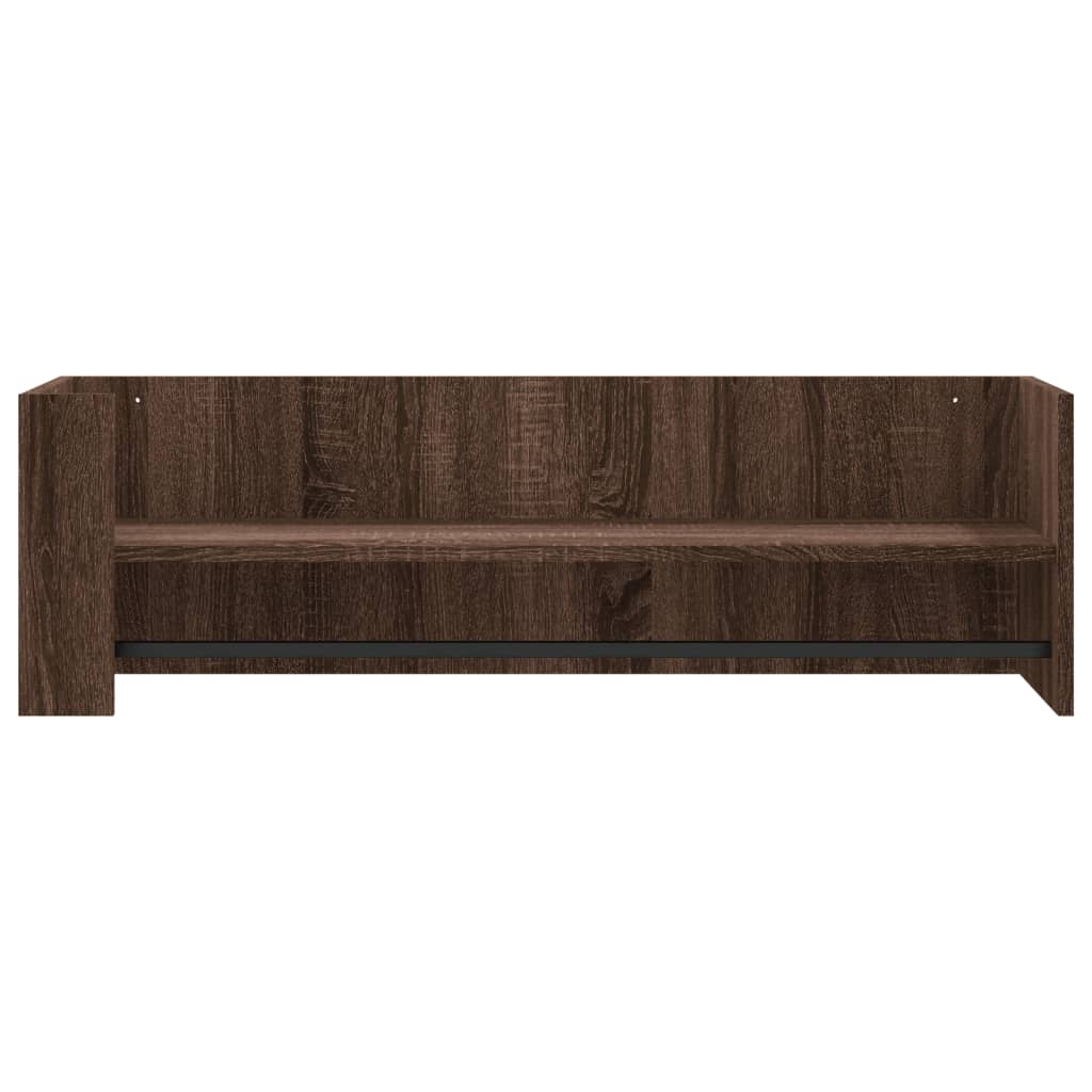 vidaXL Raft de perete, stejar maro, 100x35x30,5 cm, lemn prelucrat vidaXL Raft de perete, stejar maro, 100x35x30,5 cm, lemn prelucrat