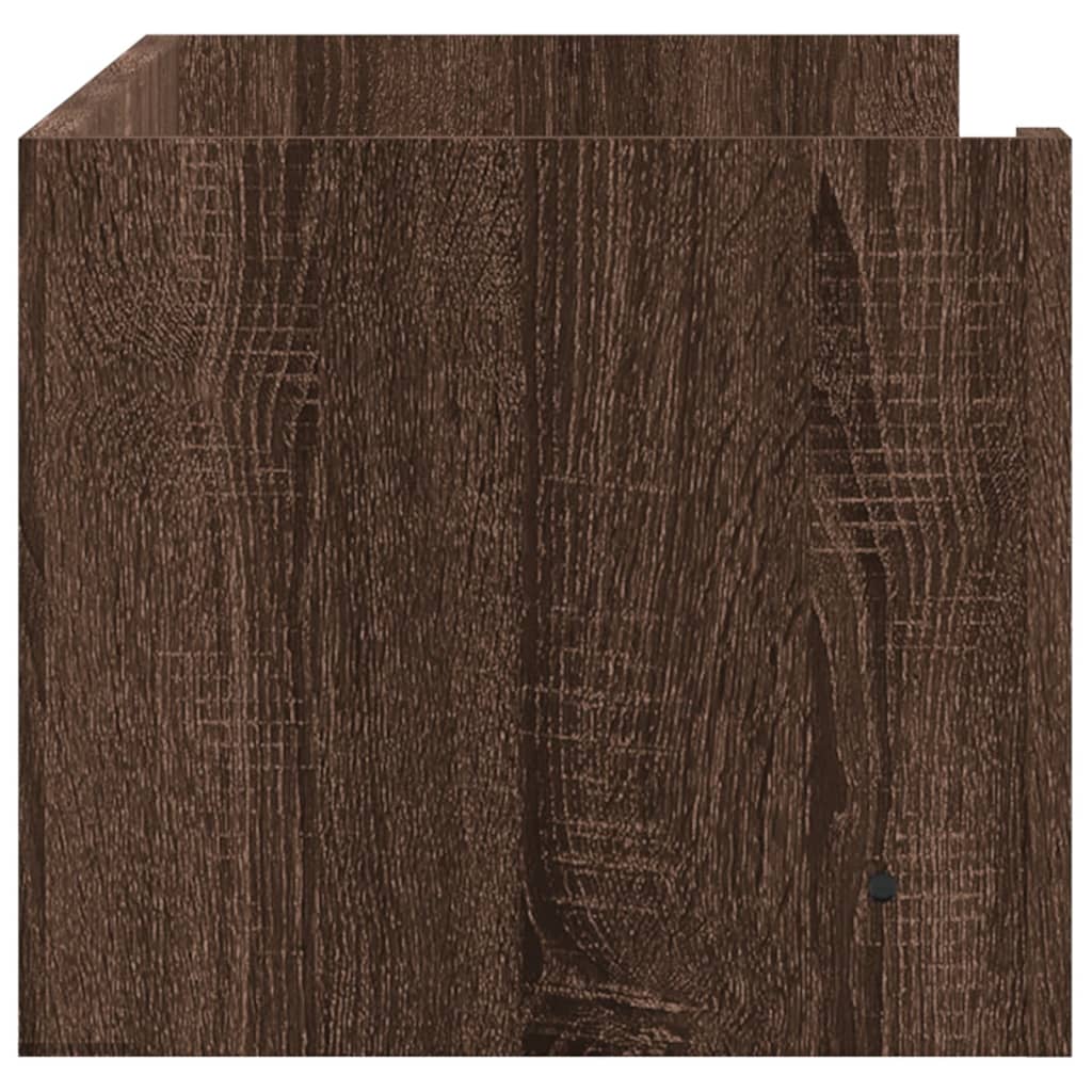 vidaXL Raft de perete, stejar maro, 100x35x30,5 cm, lemn prelucrat vidaXL Raft de perete, stejar maro, 100x35x30,5 cm, lemn prelucrat