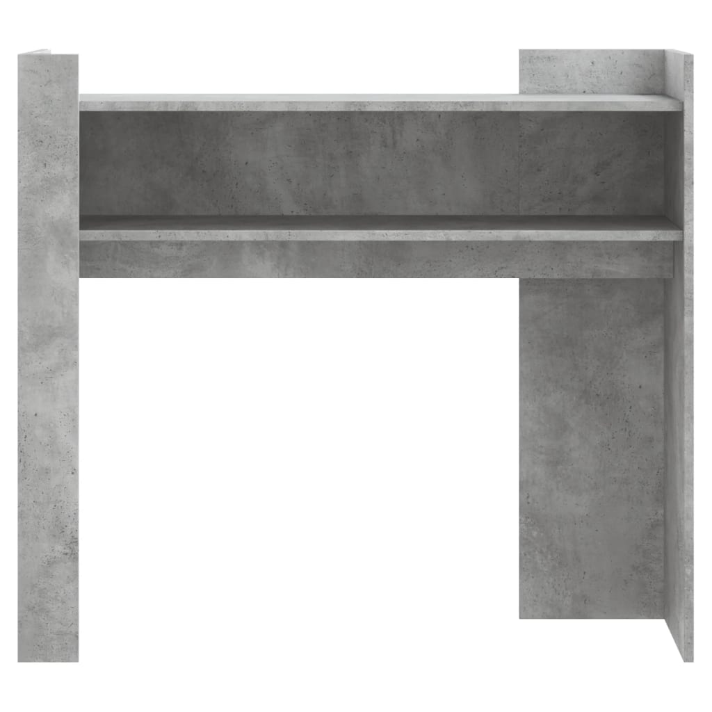 vidaXL Masă consolă, gri beton, 100x35x90 cm, lemn prelucrat