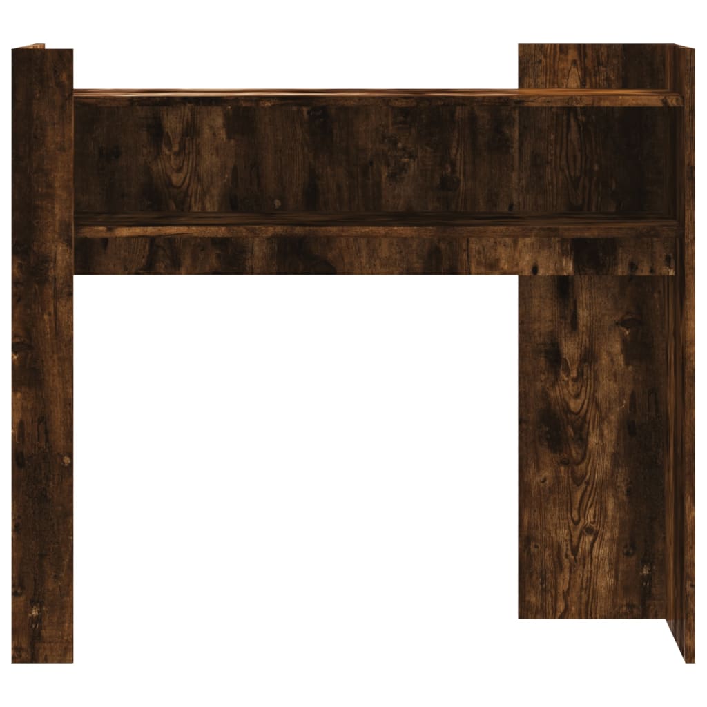 vidaXL Măsuță consolă, stejar fumuriu, 100x35x90 cm, lemn prelucrat vidaXL Măsuță consolă, stejar fumuriu, 100x35x90 cm, lemn prelucrat