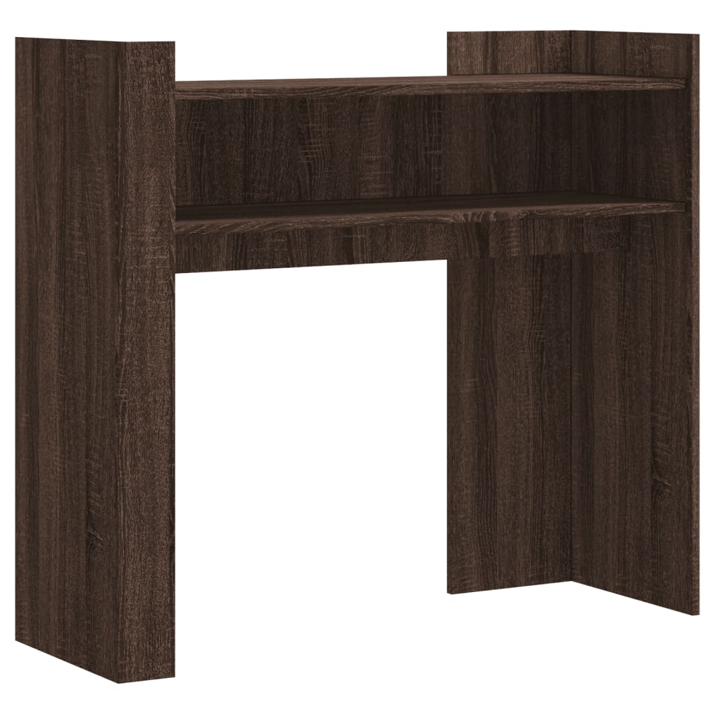 vidaXL Măsuță consolă, stejar maro, 100x35x90 cm, lemn prelucrat vidaXL Măsuță consolă, stejar maro, 100x35x90 cm, lemn prelucrat