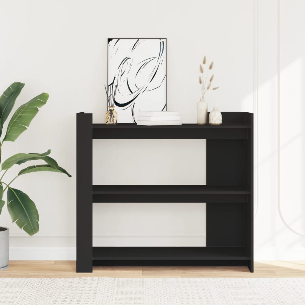 vidaXL Măsuță consolă, negru, 100x35x90 cm, lemn prelucrat vidaXL Măsuță consolă, negru, 100x35x90 cm, lemn prelucrat