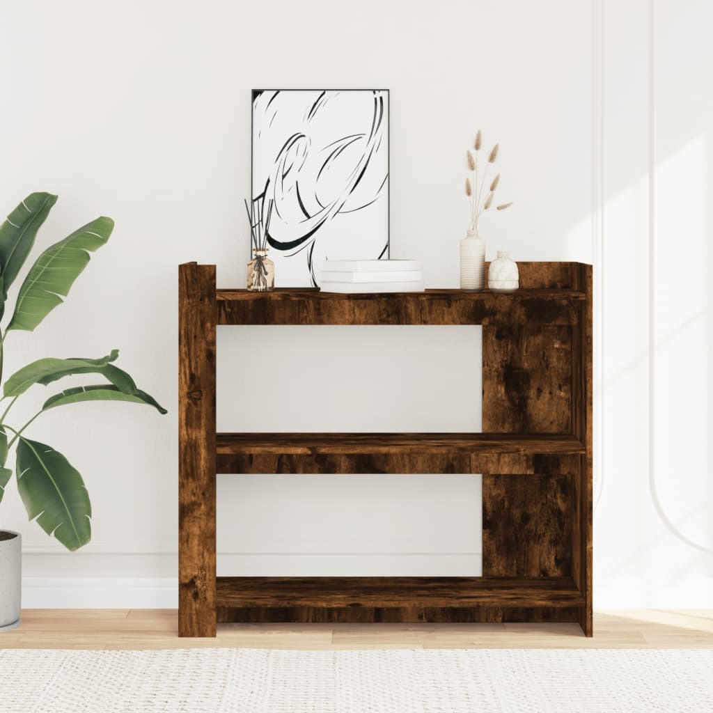 vidaXL Măsuță consolă, stejar fumuriu, 100x35x90 cm, lemn prelucrat vidaXL Măsuță consolă, stejar fumuriu, 100x35x90 cm, lemn prelucrat