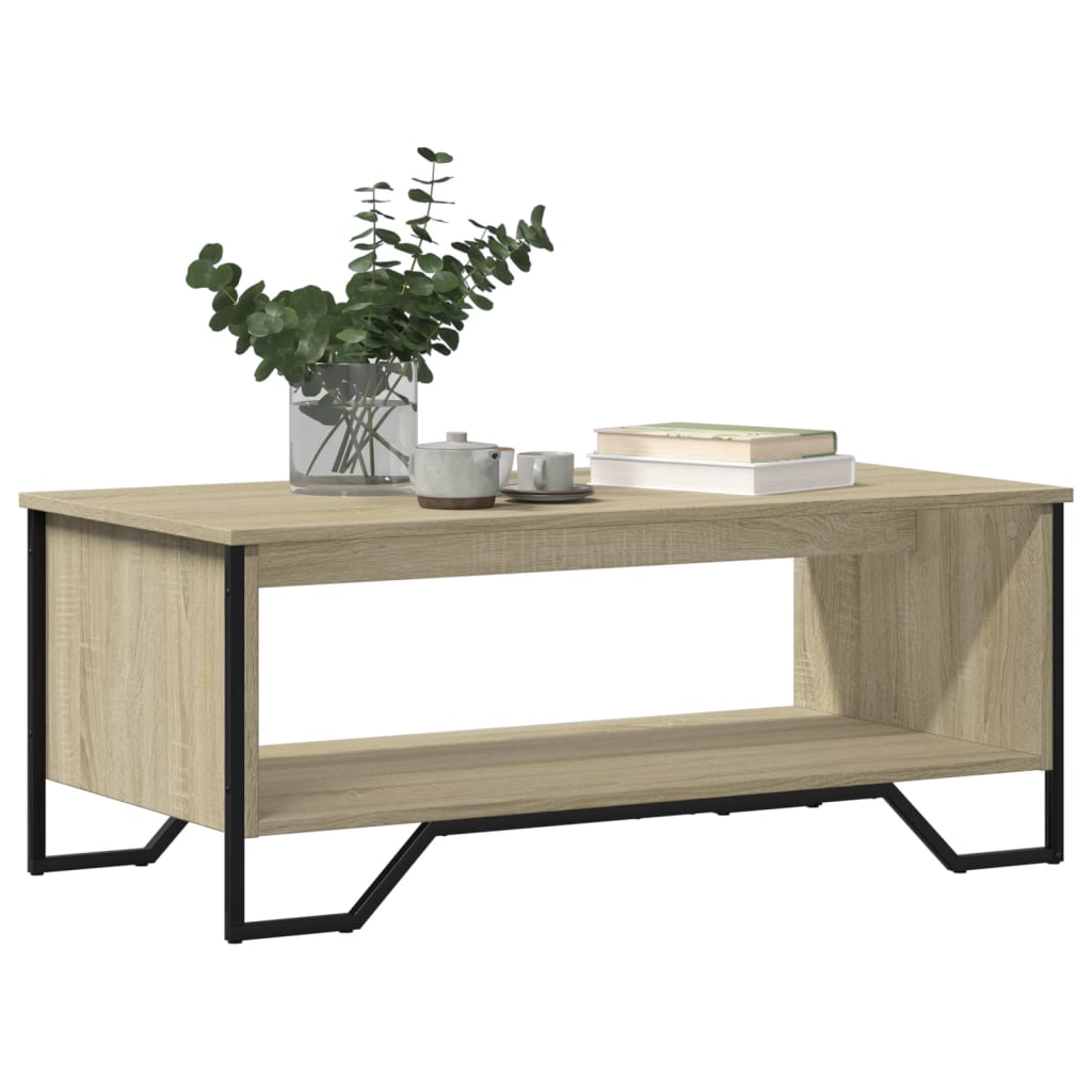 vidaXL Măsuță de cafea, stejar sonoma, 100x51x40 cm, lemn prelucrat vidaXL Măsuță de cafea, stejar sonoma, 100x51x40 cm, lemn prelucrat
