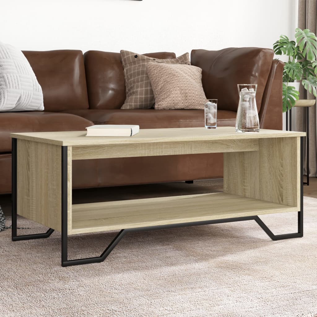 vidaXL Măsuță de cafea, stejar sonoma, 100x51x40 cm, lemn prelucrat vidaXL Măsuță de cafea, stejar sonoma, 100x51x40 cm, lemn prelucrat