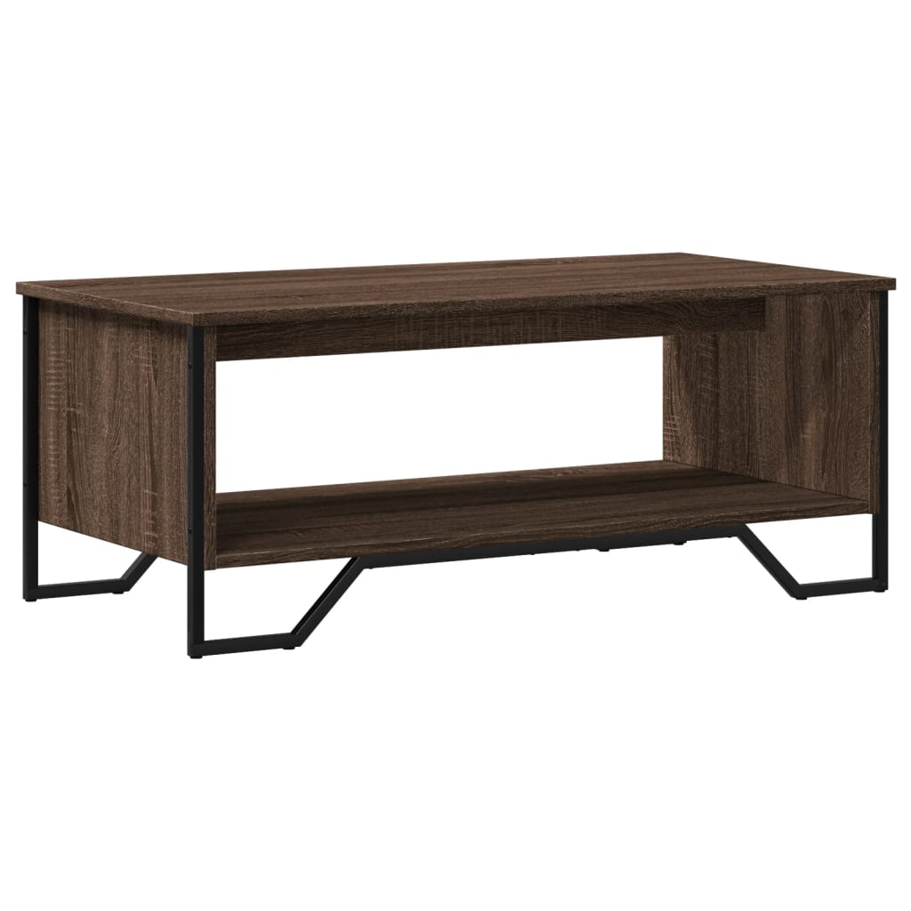 vidaXL Măsuță de cafea, stejar maro, 100x51x40 cm, lemn prelucrat vidaXL Măsuță de cafea, stejar maro, 100x51x40 cm, lemn prelucrat
