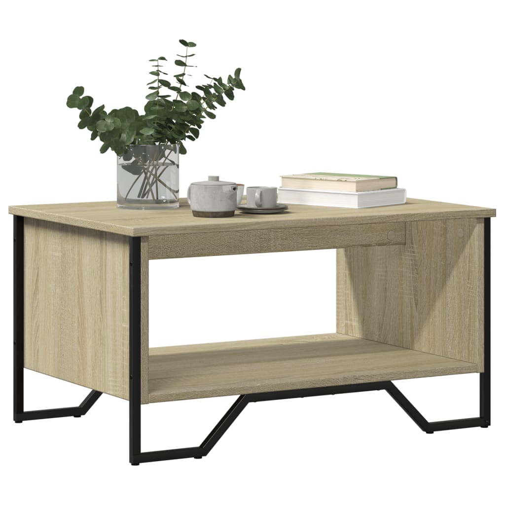 vidaXL Măsuță de cafea, stejar sonoma, 75x51x40 cm, lemn prelucrat vidaXL Măsuță de cafea, stejar sonoma, 75x51x40 cm, lemn prelucrat