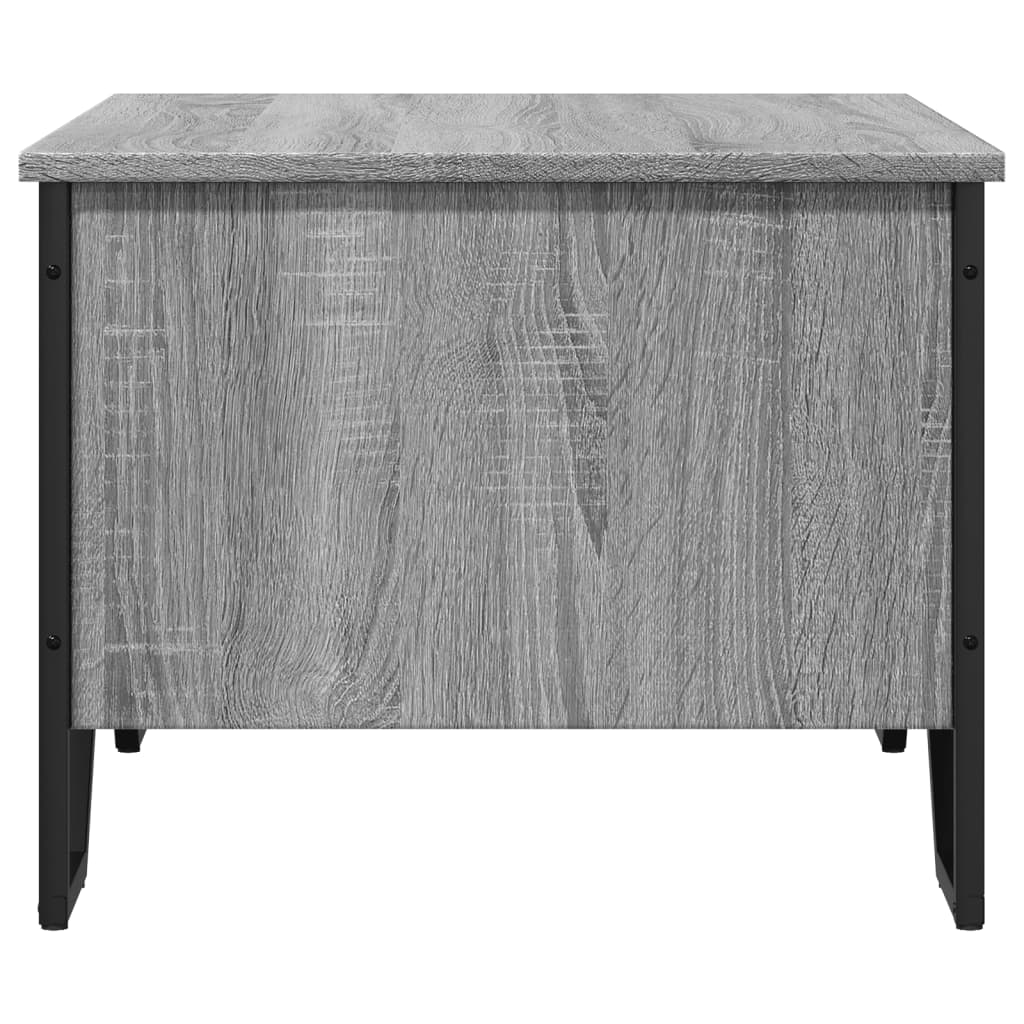 vidaXL Măsuță de cafea, gri sonoma, 75x51x40 cm, lemn prelucrat vidaXL Măsuță de cafea, gri sonoma, 75x51x40 cm, lemn prelucrat
