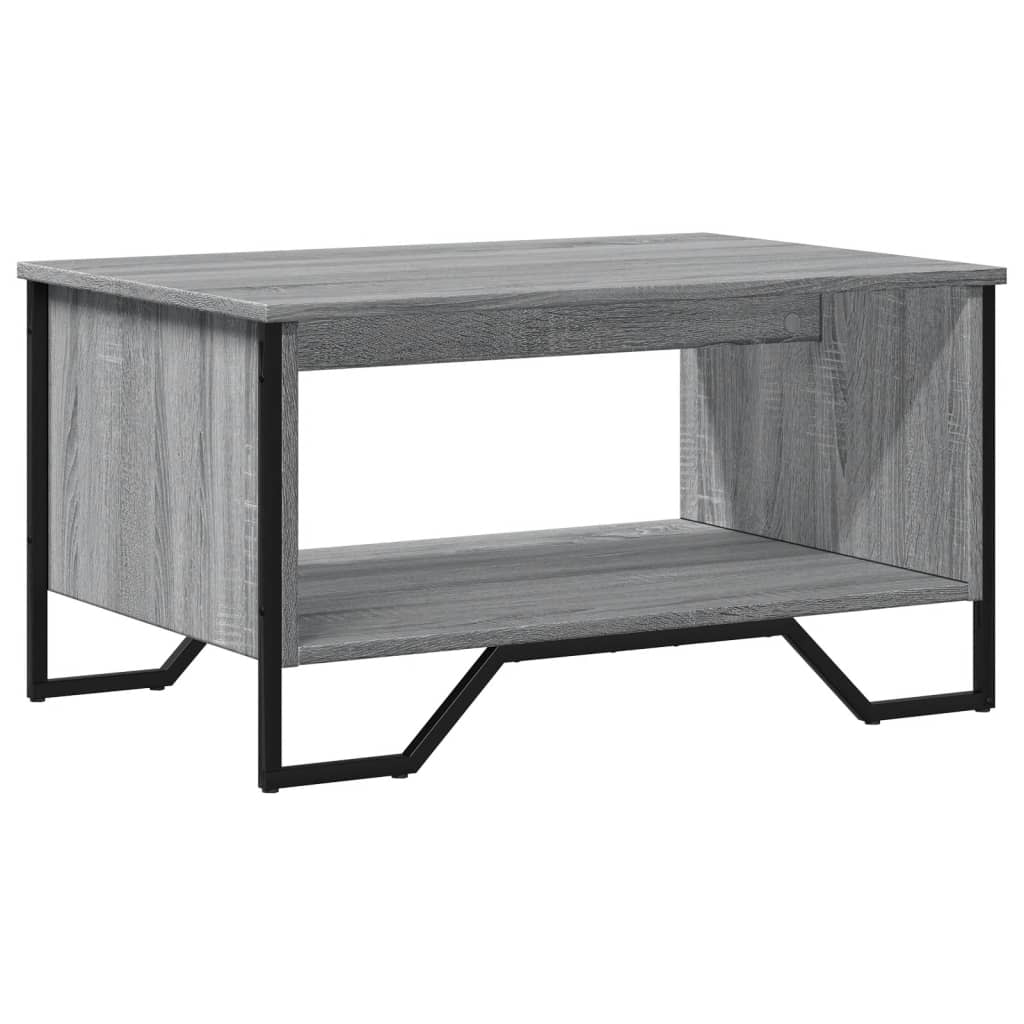 vidaXL Măsuță de cafea, gri sonoma, 75x51x40 cm, lemn prelucrat vidaXL Măsuță de cafea, gri sonoma, 75x51x40 cm, lemn prelucrat