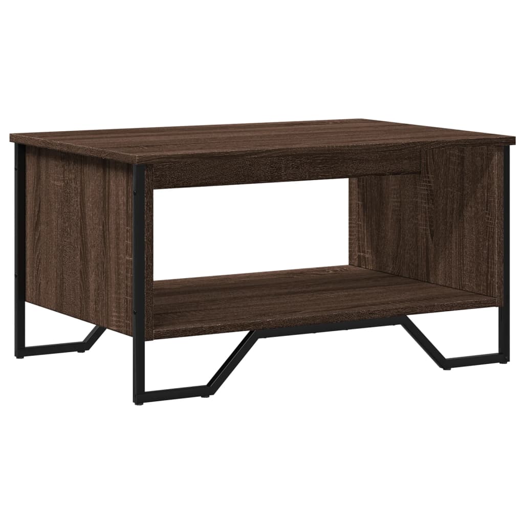 vidaXL Măsuță de cafea, stejar maro, 75x51x40 cm, lemn prelucrat vidaXL Măsuță de cafea, stejar maro, 75x51x40 cm, lemn prelucrat
