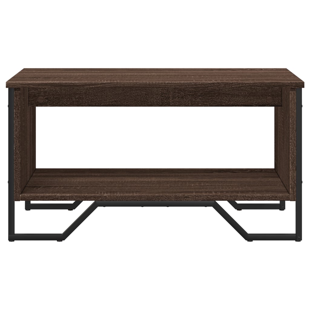 vidaXL Măsuță de cafea, stejar maro, 75x51x40 cm, lemn prelucrat vidaXL Măsuță de cafea, stejar maro, 75x51x40 cm, lemn prelucrat