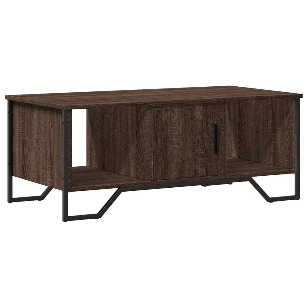 vidaXL Măsuță de cafea, stejar maro, 100x51x40 cm, lemn prelucrat vidaXL Măsuță de cafea, stejar maro, 100x51x40 cm, lemn prelucrat