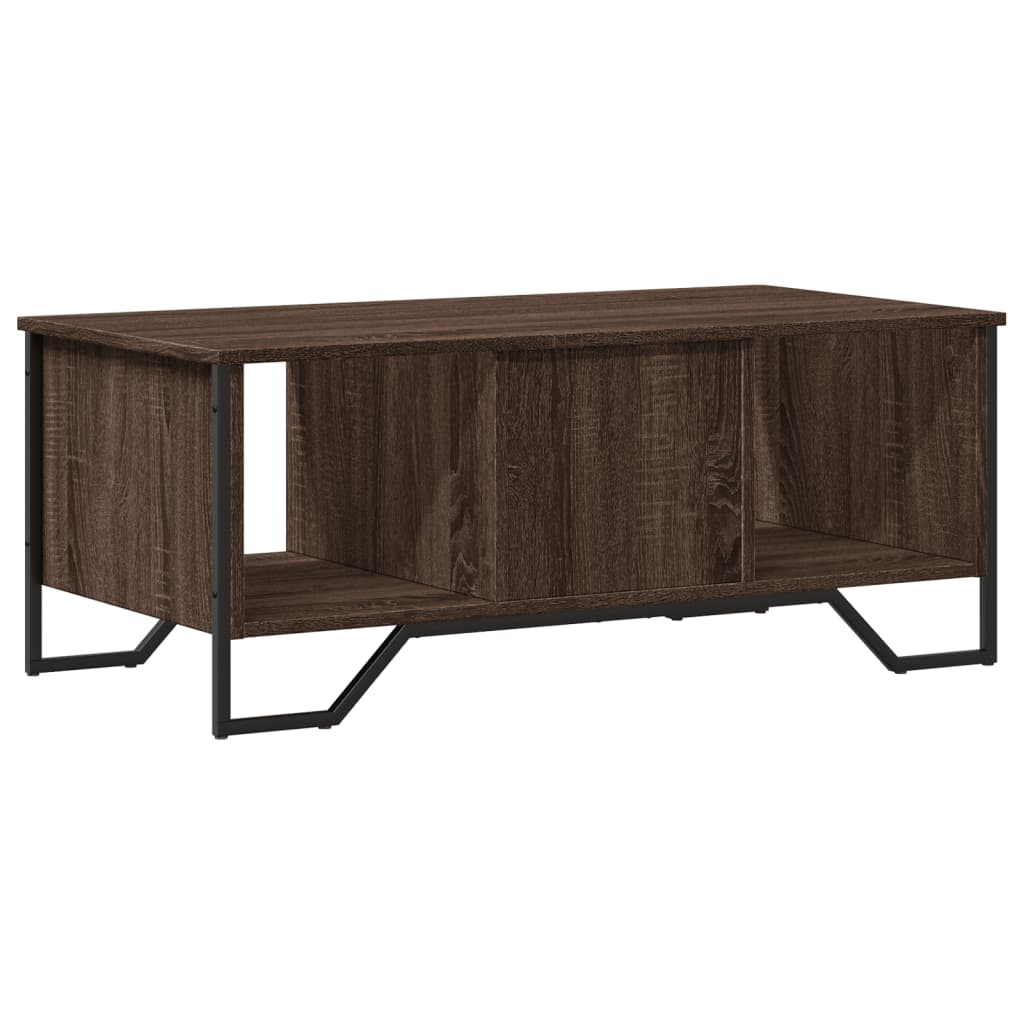 vidaXL Măsuță de cafea, stejar maro, 100x51x40 cm, lemn prelucrat vidaXL Măsuță de cafea, stejar maro, 100x51x40 cm, lemn prelucrat