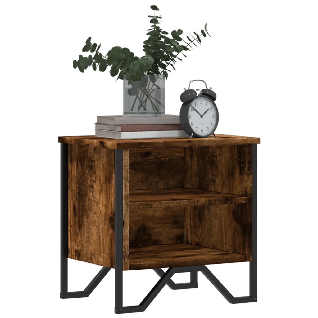 vidaXL Noptiere, 2 buc., stejar fumuriu, 40x30x40 cm, lemn prelucrat vidaXL Noptiere, 2 buc., stejar fumuriu, 40x30x40 cm, lemn prelucrat