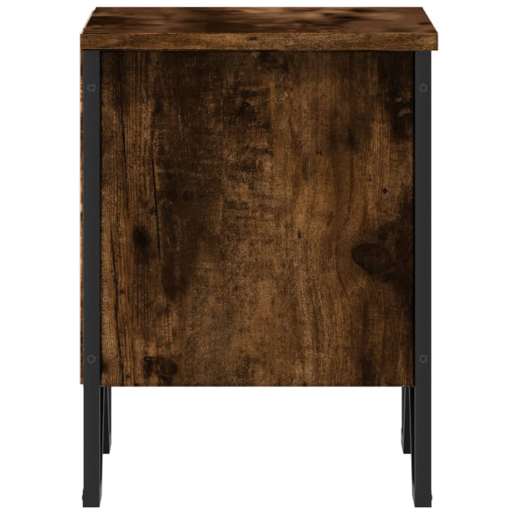 vidaXL Noptiere, 2 buc., stejar fumuriu, 40x30x40 cm, lemn prelucrat vidaXL Noptiere, 2 buc., stejar fumuriu, 40x30x40 cm, lemn prelucrat