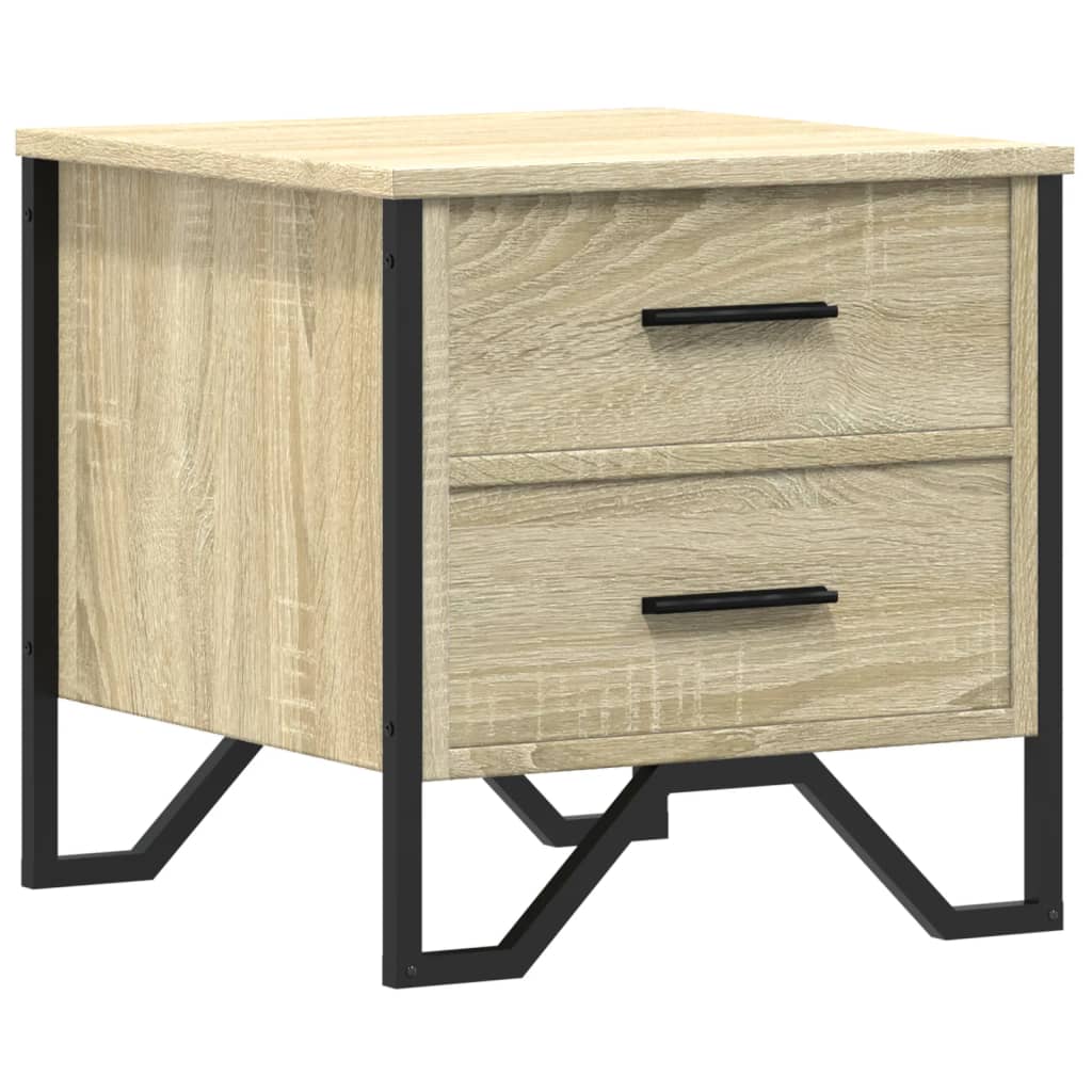 vidaXL Noptieră, stejar sonoma, 40x41x40 cm, lemn prelucrat vidaXL Noptieră, stejar sonoma, 40x41x40 cm, lemn prelucrat