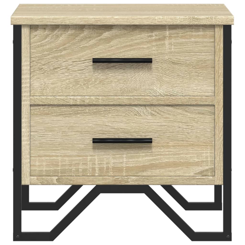 vidaXL Noptiere, 2 buc., stejar sonoma, 40x41x40 cm, lemn prelucrat vidaXL Noptiere, 2 buc., stejar sonoma, 40x41x40 cm, lemn prelucrat