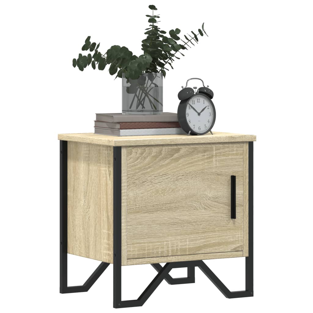 vidaXL Noptiere, 2 buc., stejar Sonoma, 40 x 30 x 40 cm, PAL vidaXL Noptiere, 2 buc., stejar Sonoma, 40 x 30 x 40 cm, PAL