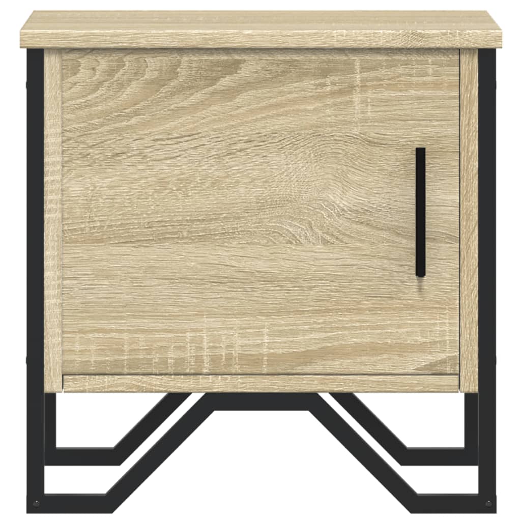 vidaXL Noptiere, 2 buc., stejar Sonoma, 40 x 30 x 40 cm, PAL vidaXL Noptiere, 2 buc., stejar Sonoma, 40 x 30 x 40 cm, PAL