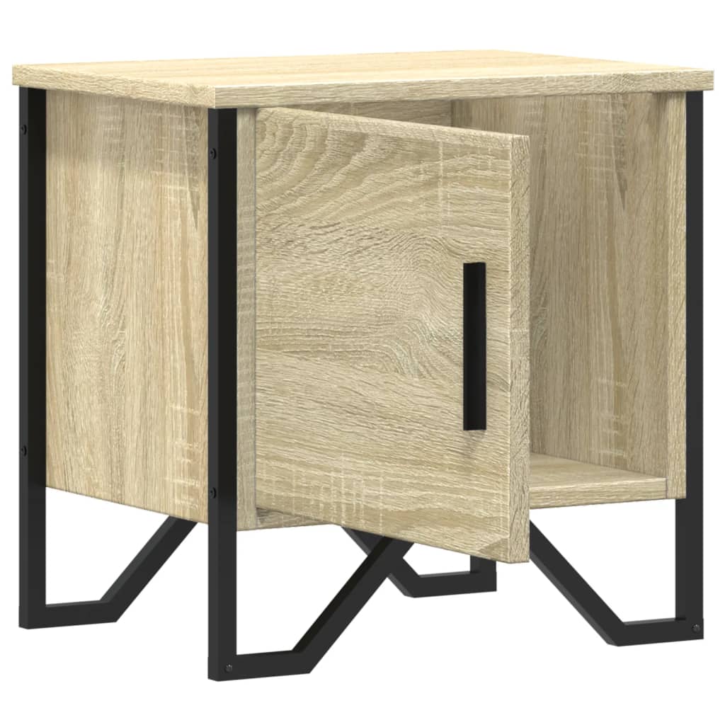 vidaXL Noptiere, 2 buc., stejar Sonoma, 40 x 30 x 40 cm, PAL vidaXL Noptiere, 2 buc., stejar Sonoma, 40 x 30 x 40 cm, PAL