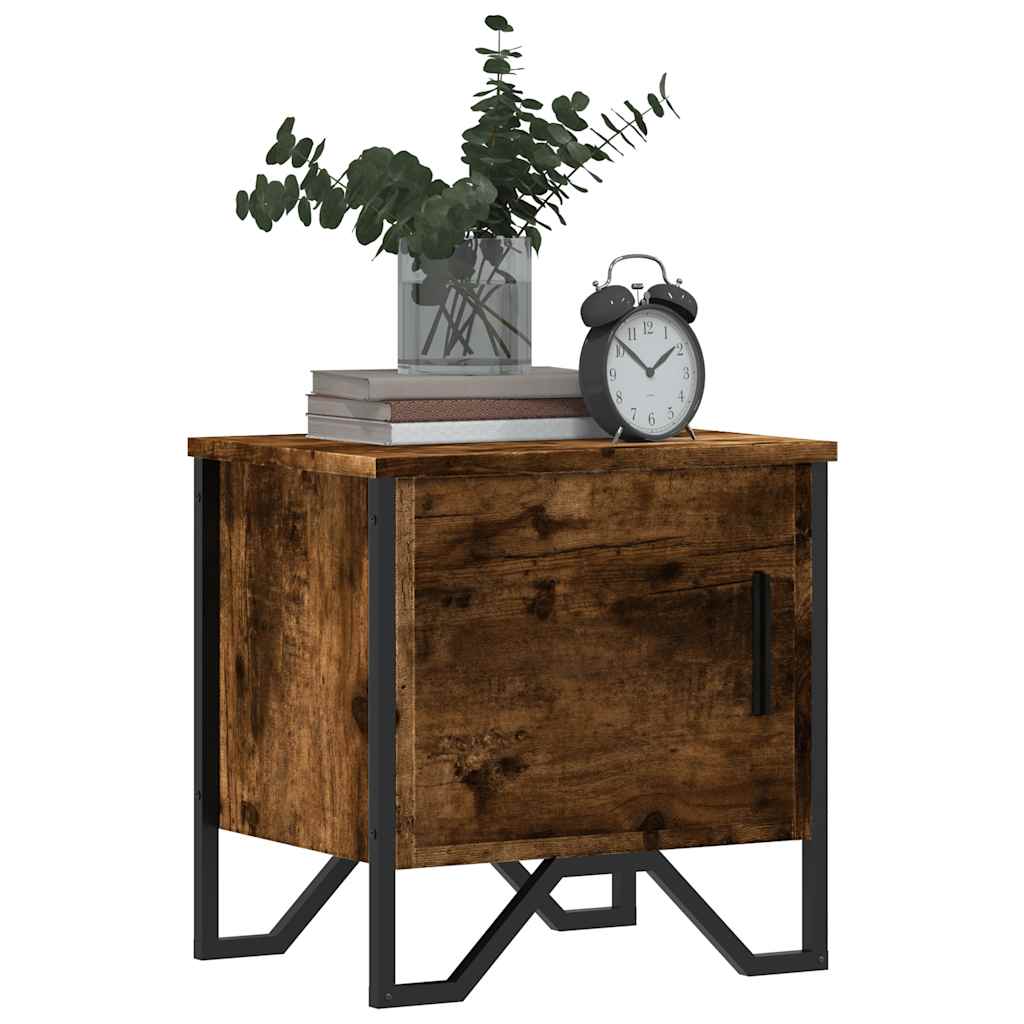 vidaXL Noptiere, 2 buc., stejar fumuriu, 40x30x40 cm, lemn prelucrat vidaXL Noptiere, 2 buc., stejar fumuriu, 40x30x40 cm, lemn prelucrat