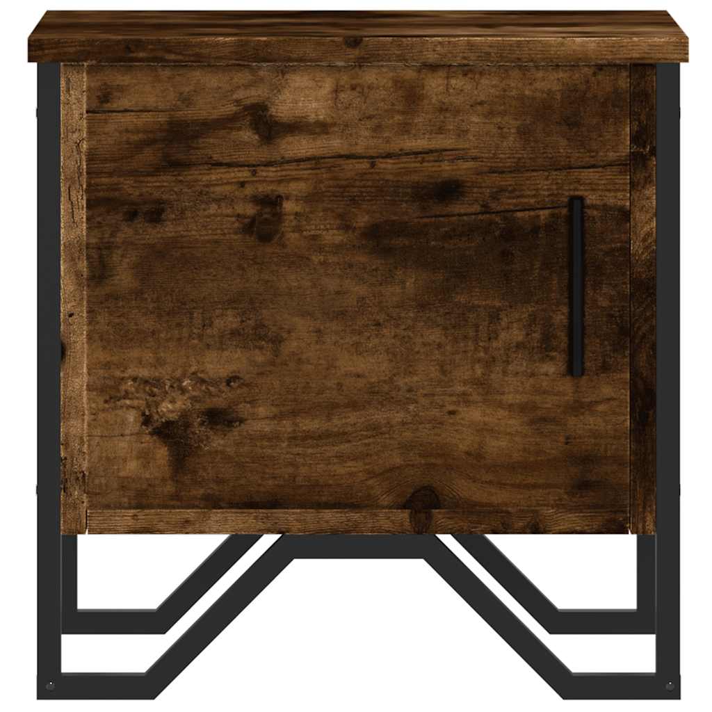vidaXL Noptiere, 2 buc., stejar fumuriu, 40x30x40 cm, lemn prelucrat vidaXL Noptiere, 2 buc., stejar fumuriu, 40x30x40 cm, lemn prelucrat