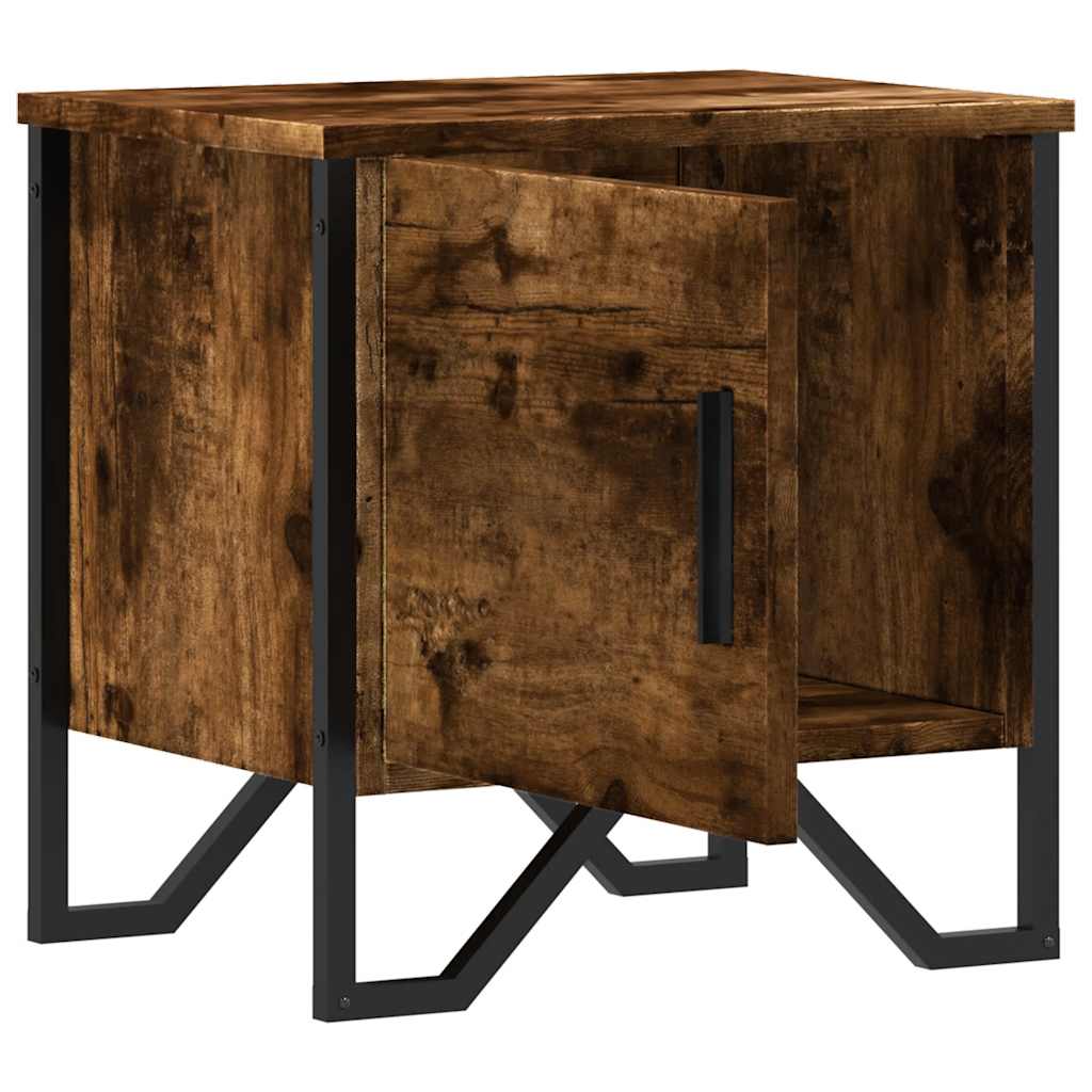 vidaXL Noptiere, 2 buc., stejar fumuriu, 40x30x40 cm, lemn prelucrat vidaXL Noptiere, 2 buc., stejar fumuriu, 40x30x40 cm, lemn prelucrat