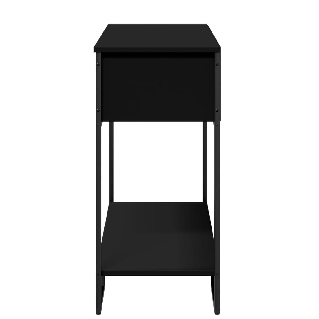 vidaXL Măsuță consolă, negru, 100x35x74,5 cm, lemn prelucrat vidaXL Măsuță consolă, negru, 100x35x74,5 cm, lemn prelucrat