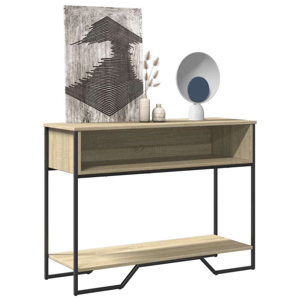 vidaXL Măsuță consolă, stejar sonoma, 100x35x74,5 cm, lemn prelucrat vidaXL Măsuță consolă, stejar sonoma, 100x35x74,5 cm, lemn prelucrat