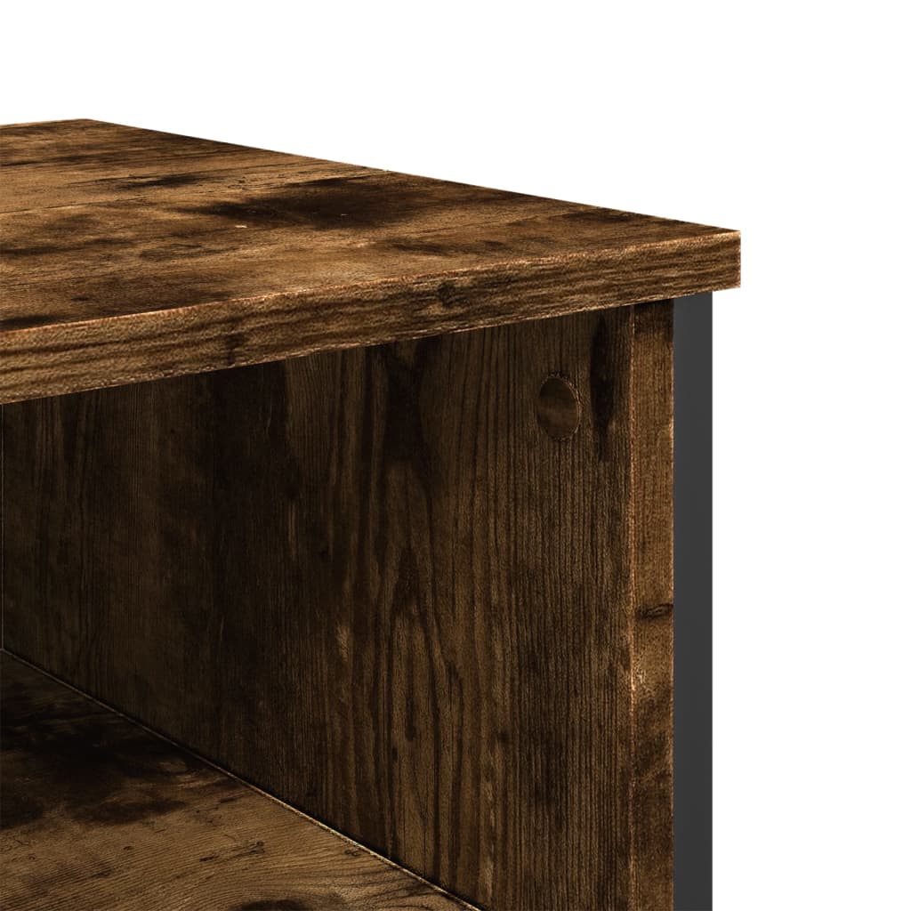 vidaXL Măsuță consolă, stejar fumuriu, 100x35x74,5 cm, lemn prelucrat vidaXL Măsuță consolă, stejar fumuriu, 100x35x74,5 cm, lemn prelucrat