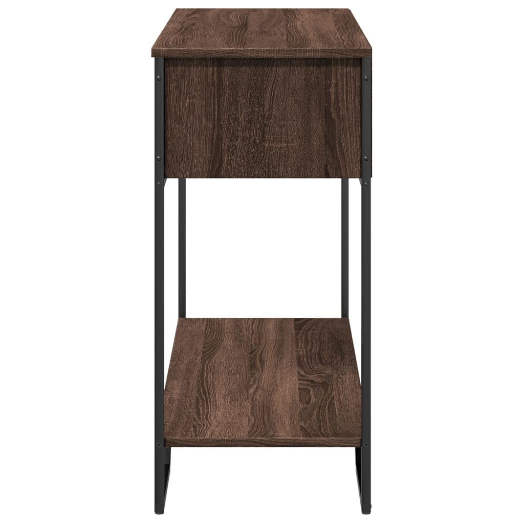 vidaXL Măsuță consolă, stejar maro, 100x35x74,5 cm, lemn prelucrat vidaXL Măsuță consolă, stejar maro, 100x35x74,5 cm, lemn prelucrat