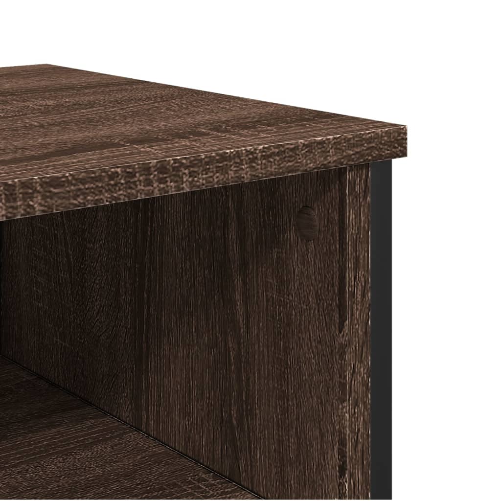 vidaXL Măsuță consolă, stejar maro, 100x35x74,5 cm, lemn prelucrat vidaXL Măsuță consolă, stejar maro, 100x35x74,5 cm, lemn prelucrat
