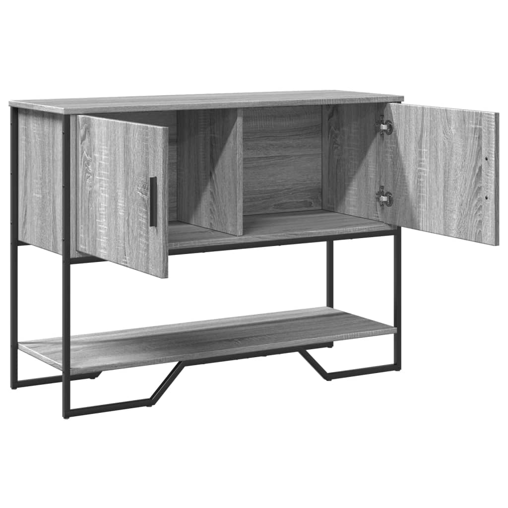 vidaXL Măsuță consolă, gri sonoma, 100x35x74,5 cm, lemn prelucrat vidaXL Măsuță consolă, gri sonoma, 100x35x74,5 cm, lemn prelucrat