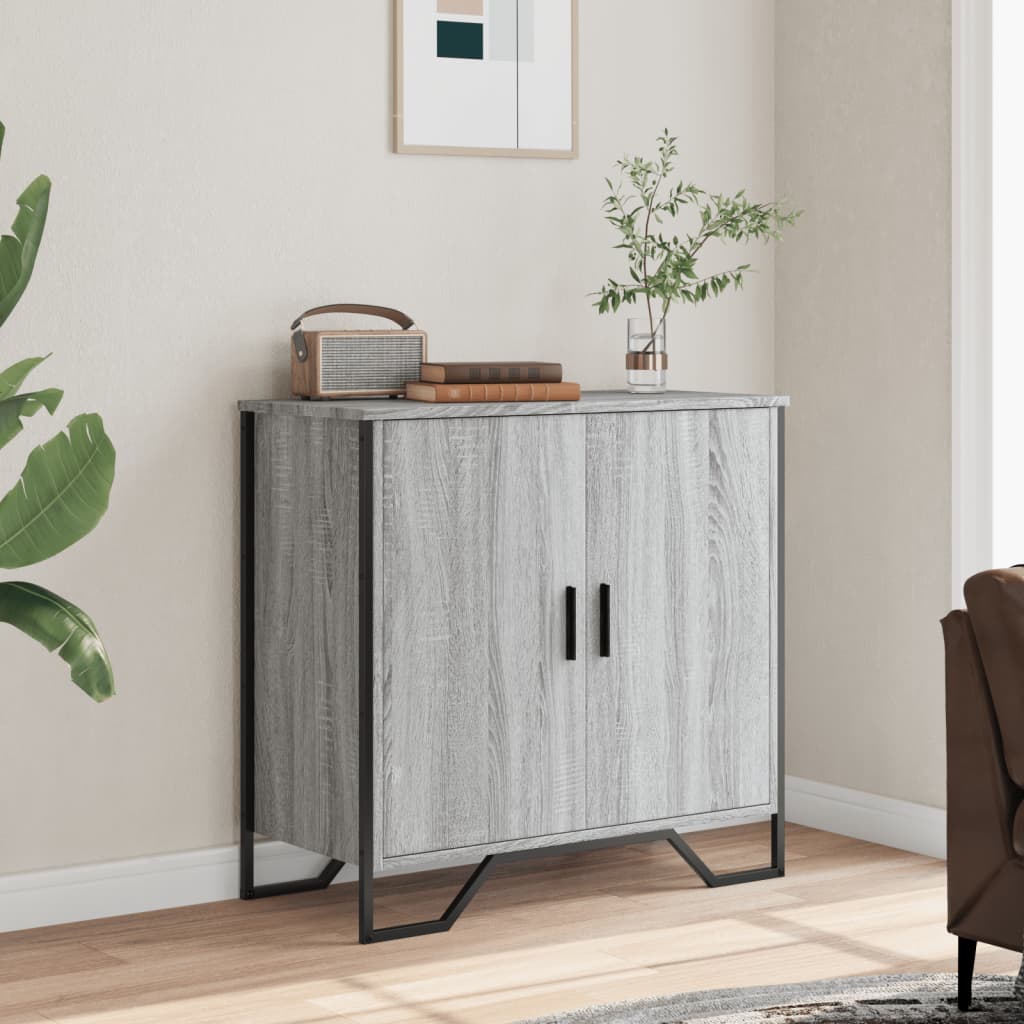 vidaXL Servantă, gri sonoma, 78x35,5x74,5 cm, lemn compozit