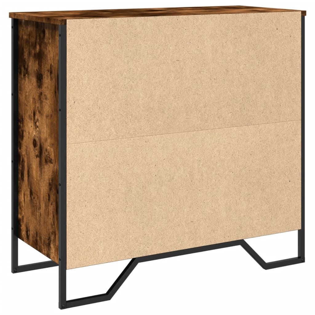 vidaXL Dulap, stejar fumuriu, 79,5x35,5x74,5 cm, lemn prelucrat