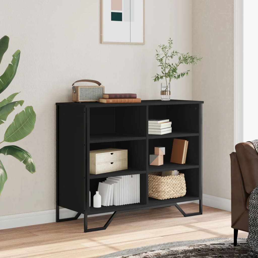 vidaXL Dulap, negru, 91x35,5x74,5 cm, lemn prelucrat