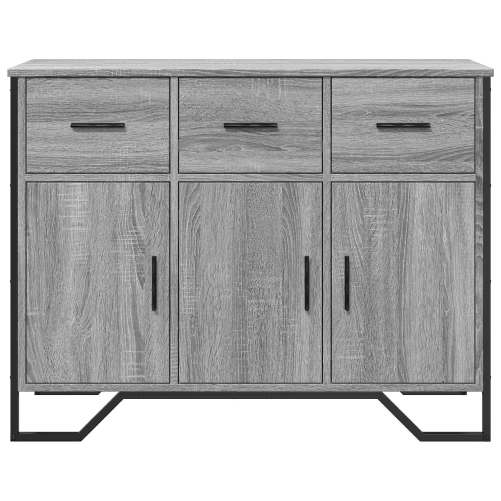 vidaXL Dulap, gri sonoma, 97x32,5x74,5 cm, lemn prelucrat
