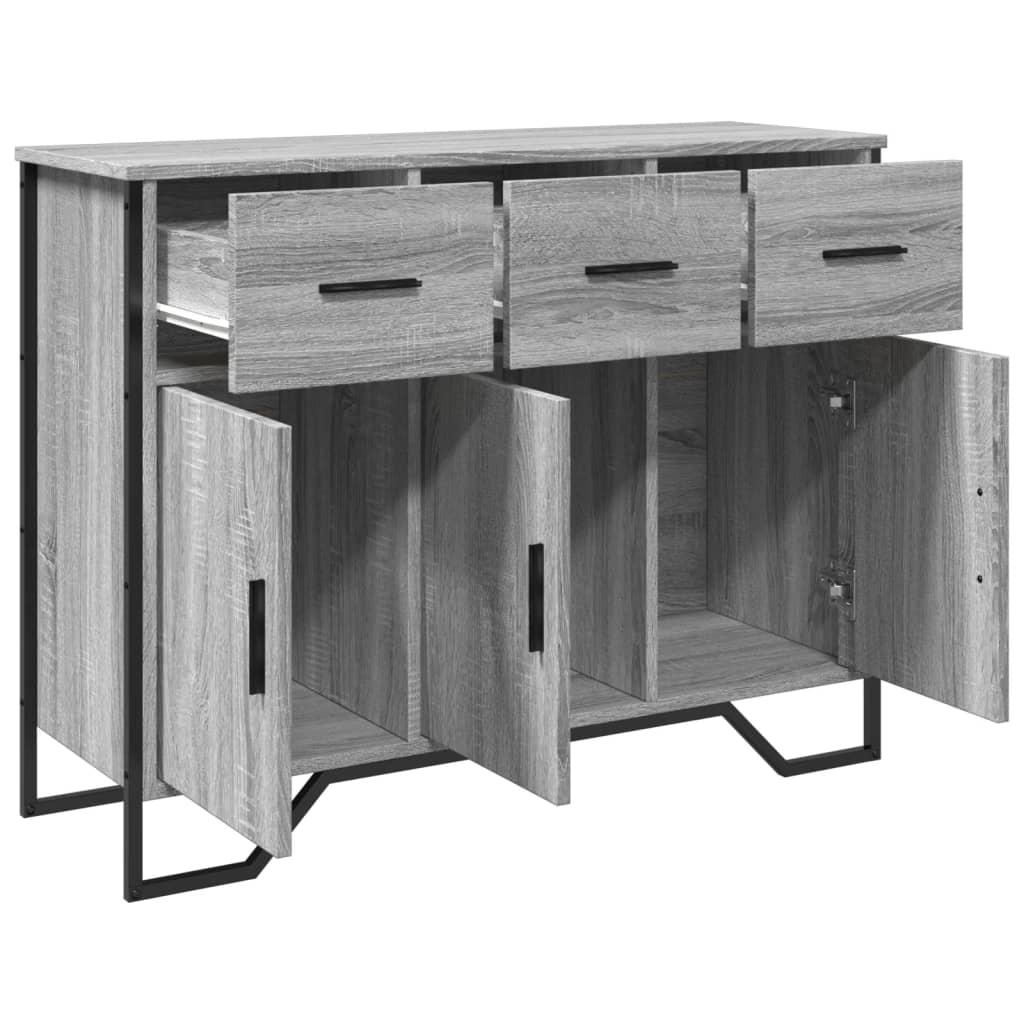 vidaXL Dulap, gri sonoma, 97x32,5x74,5 cm, lemn prelucrat