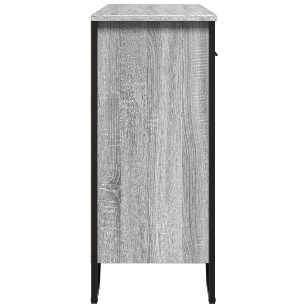 vidaXL Dulap, gri sonoma, 97x32,5x74,5 cm, lemn prelucrat