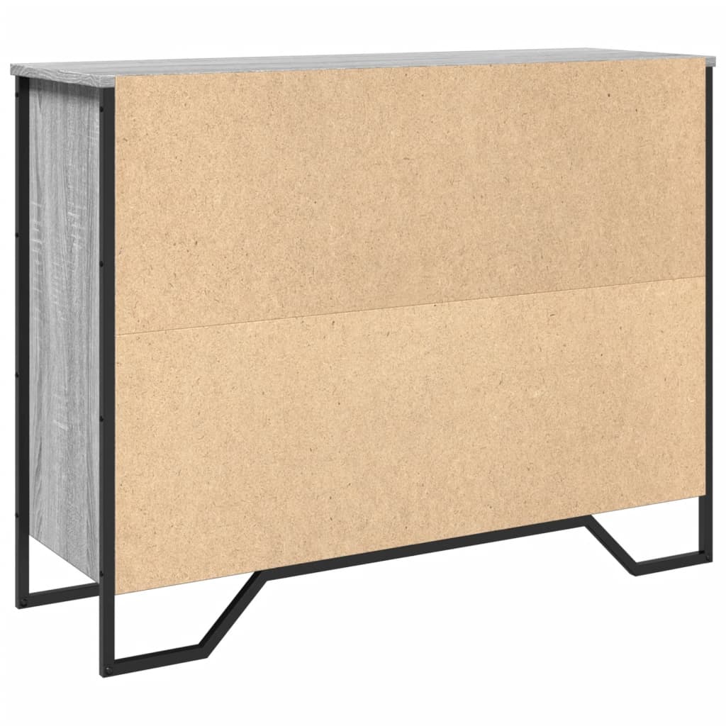 vidaXL Dulap, gri sonoma, 97x32,5x74,5 cm, lemn prelucrat