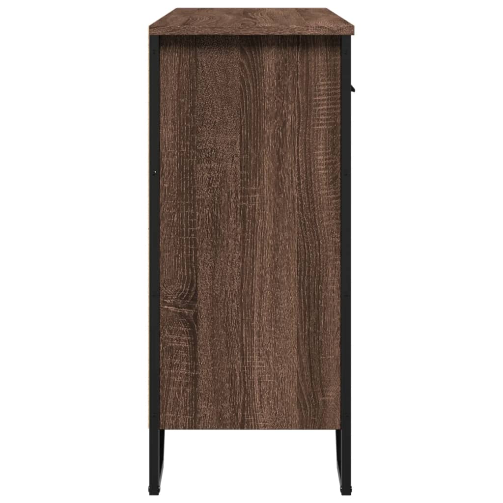 vidaXL Dulap, stejar maro, 97x32,5x74,5 cm, lemn prelucrat
