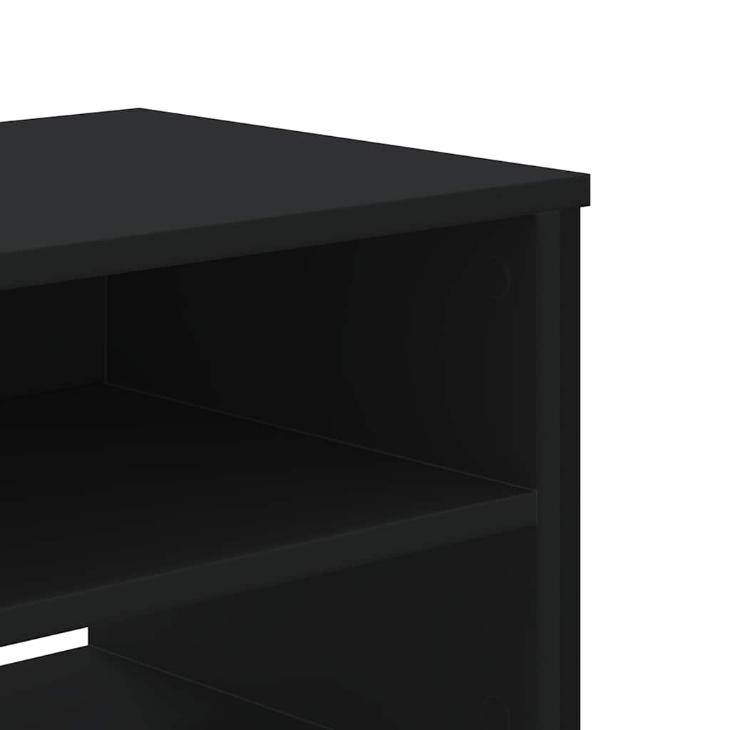 vidaXL Dulap TV, negru, 122x34x41 cm, lemn prelucrat