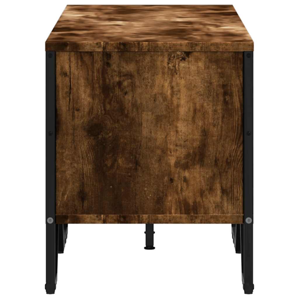 vidaXL Dulap TV, stejar fumuriu, 122x34x41 cm, lemn prelucrat