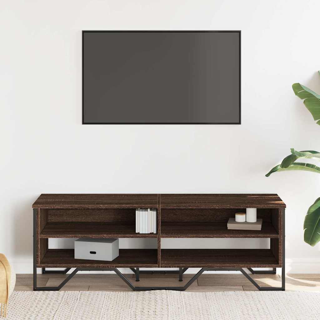 vidaXL Dulap TV, stejar maro, 122x34x41 cm, lemn prelucrat vidaXL Dulap TV, stejar maro, 122x34x41 cm, lemn prelucrat
