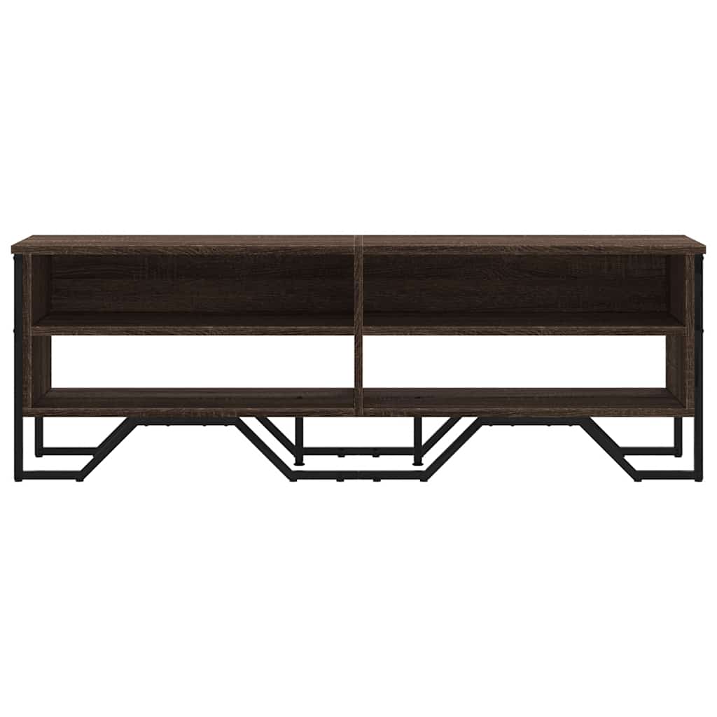 vidaXL Dulap TV, stejar maro, 122x34x41 cm, lemn prelucrat vidaXL Dulap TV, stejar maro, 122x34x41 cm, lemn prelucrat