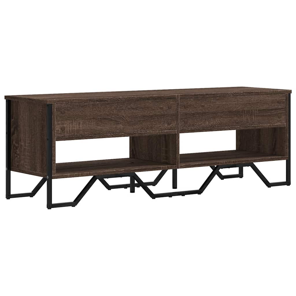 vidaXL Dulap TV, stejar maro, 122x34x41 cm, lemn prelucrat vidaXL Dulap TV, stejar maro, 122x34x41 cm, lemn prelucrat