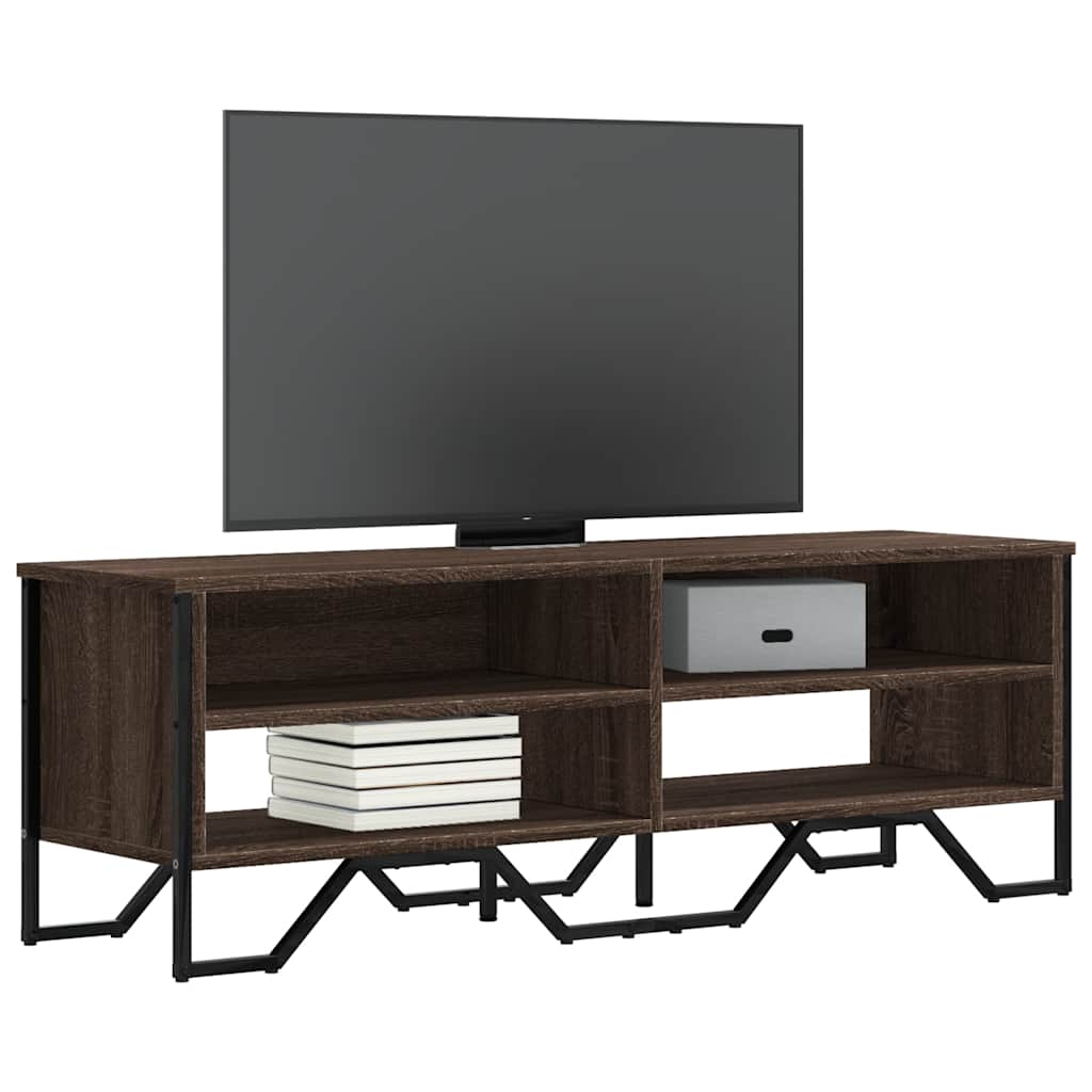 vidaXL Dulap TV, stejar maro, 122x34x41 cm, lemn prelucrat vidaXL Dulap TV, stejar maro, 122x34x41 cm, lemn prelucrat