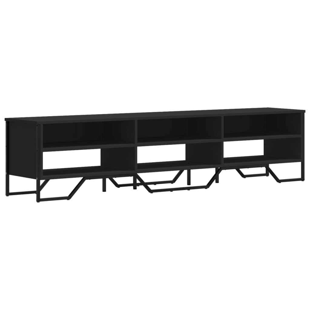 vidaXL Dulap TV, negru, 180x34x41 cm, lemn prelucrat vidaXL Dulap TV, negru, 180x34x41 cm, lemn prelucrat